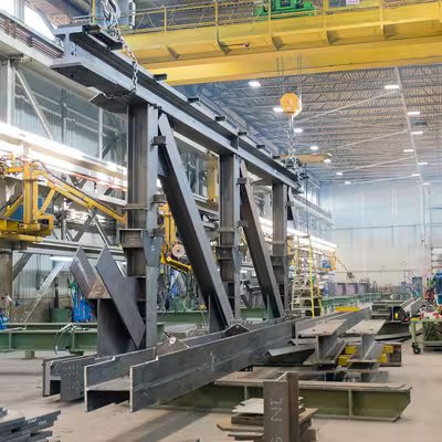 Custom structural steel platform fabrication